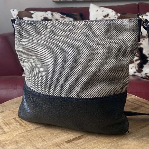 Kate Spade Crossbody Bag Leather and Tweed - Picture 2 of 8